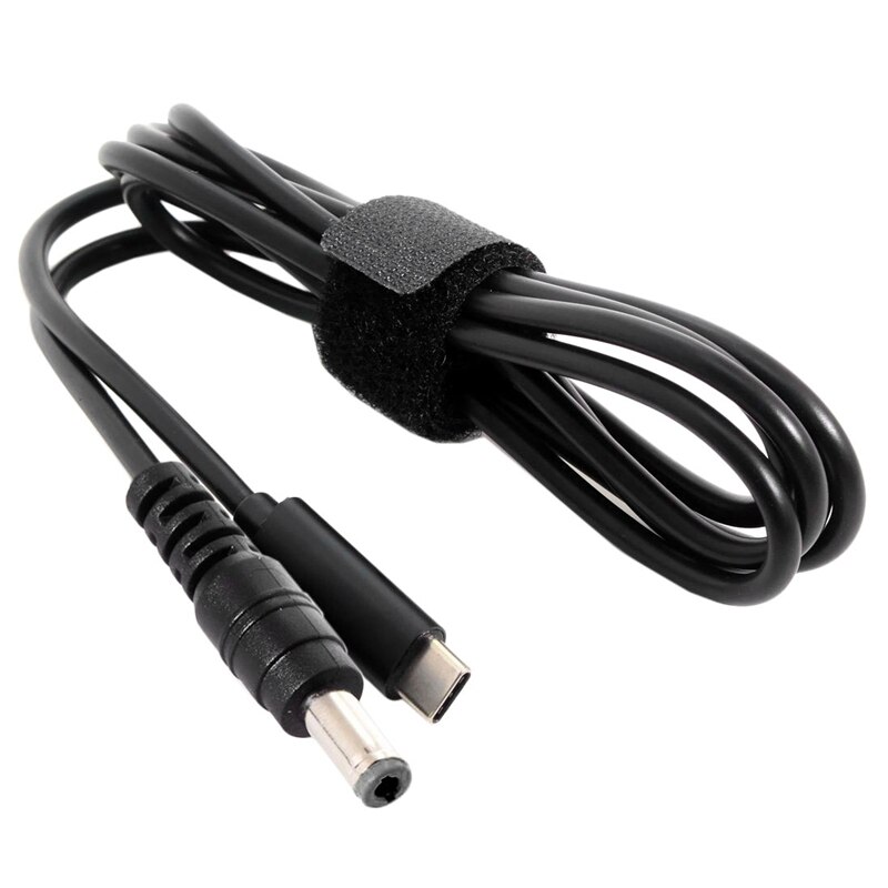 Entrada de USB-C tipo C al rectángulo 5,5*2,1 Mm Cable de carga PD para ordenador portátil 180Cm 6 pies