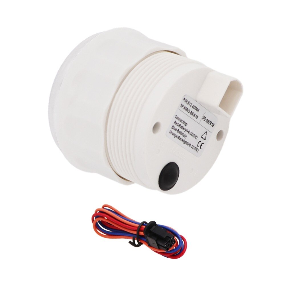 8~16V Waterproof Voltage Gauge 52mm Voltmeter Gauge With 8 Color Backlight Stainless Steel Golden Bezel Volt Meter Instrument