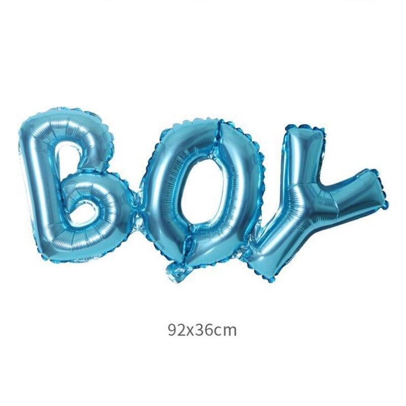 1 set baby shower barn 1st födelsedag dekoration helium brev folie ballonger pojke leksaker flicka festtillbehör