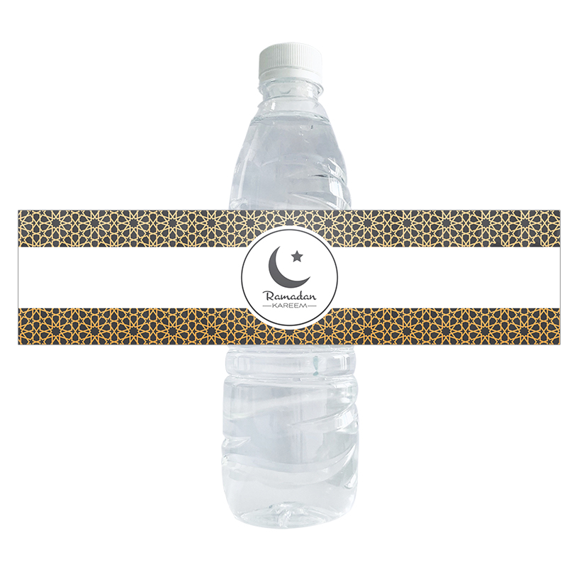 Ramadan Mubarak Water Fles Stickers Decor Islamitische Moslim Fles Etiket Sticker Eid Al-Fitr Party Decoratie Benodigdheden: D