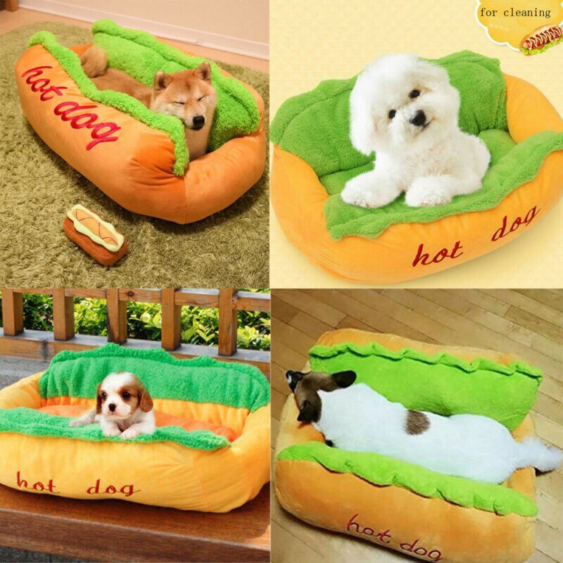 Funny Dog Bed Winter Warm Pet House Sofa Cushion Supplies Puppy Cat Soft Sleeping Mat Cozy Dogs Nest Kennel
