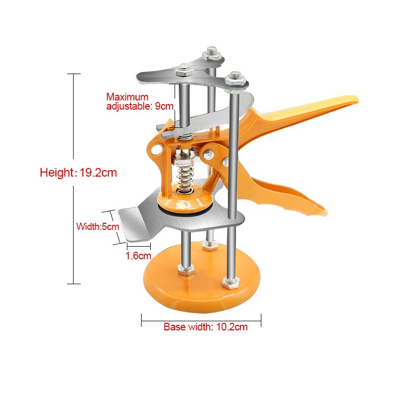 Labor-saving Arm Door Use Board Lifter Cabinet Jack Multifunctional Wall Leveling Lifting Tools Jack Height Regulator Hand Tools: Yellow Tape D