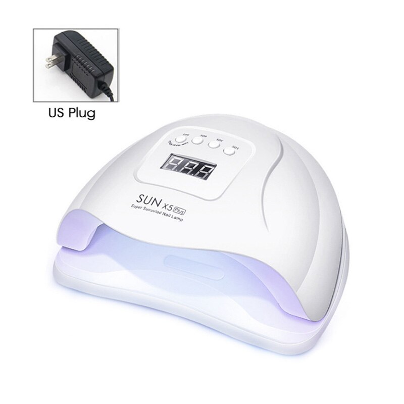 180W Zon M3 Nail Gel Droger Nail Lamp 45LED Uv Lamp Snel Droog Nagellak Drogen Lamp Roze/groen Professionele Manicure Lamp: US Plug-120w White