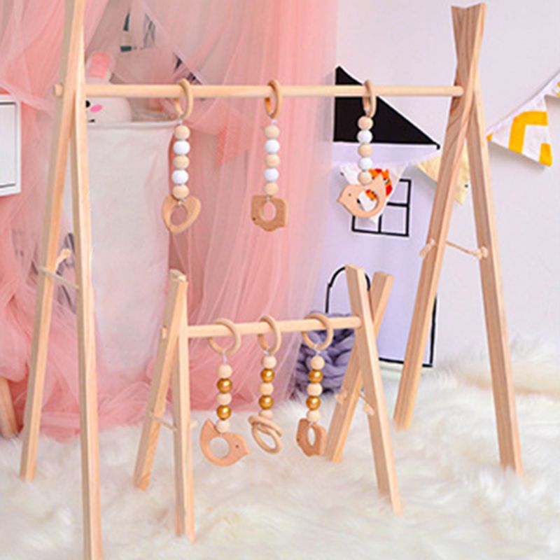 Nordic Simple Wooden Fitness Rack Children Room Decorations Baby Play Gym Bar
