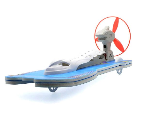 Ridewind aerodynamic speedboat assembly model amphibious electric car and ship model DIY puzzle