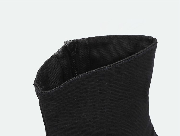 ¡Novedad de ! Zapatillas de Ballet de Zapatos de Baile de Jazz con cremallera para mujer, zapatillas de Entrenamiento de interior negras de tela de para niñas
