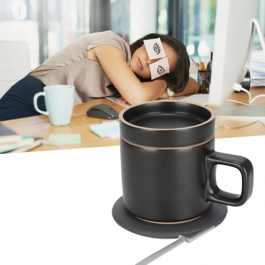 Chauffe-tasse sans fil isolation intelligente Tablemat thermostatique chauffage tapis de caboteur électrique thé fabricants de bureau chauffe-lait