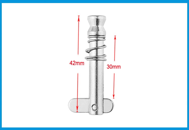 6.3*42mm BSET MATEL Stainless Steel 316 Marine Grade 1/4 inch Quick Release Pin for Boat Bimini Top Deck Hinge Marine hardware