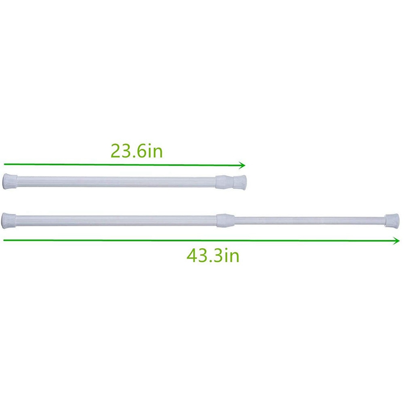 Unit 4 Rod Tension Curtain Rod, 4 Units of Tension Rod Cabine... – Grandado