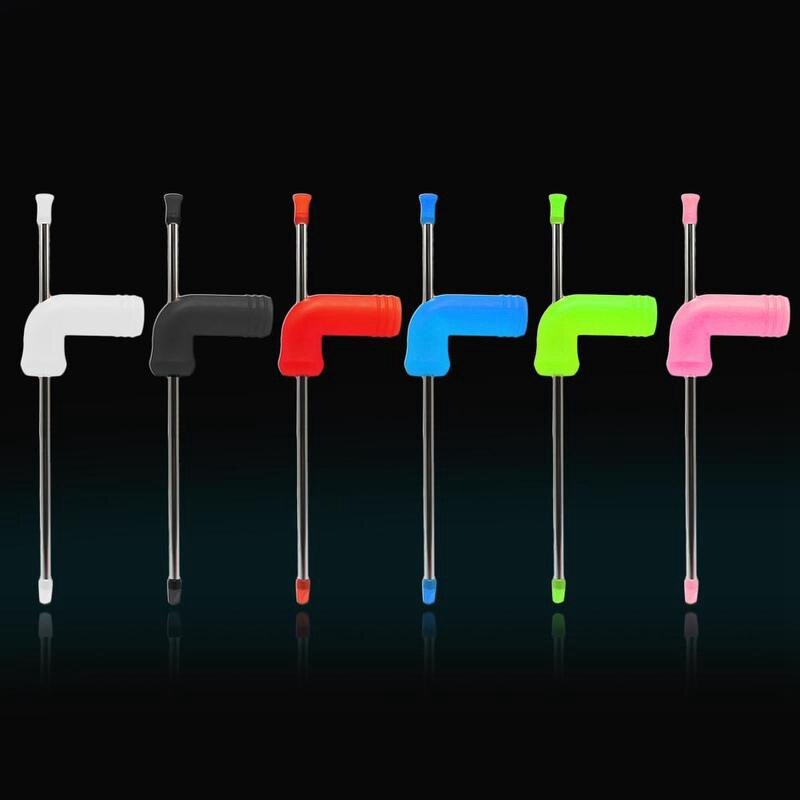 Beer Snorkel Double-Layer Beer Snorkel Bar Tools Straight Straw Style Beer Dispenser with Cleaning Brush