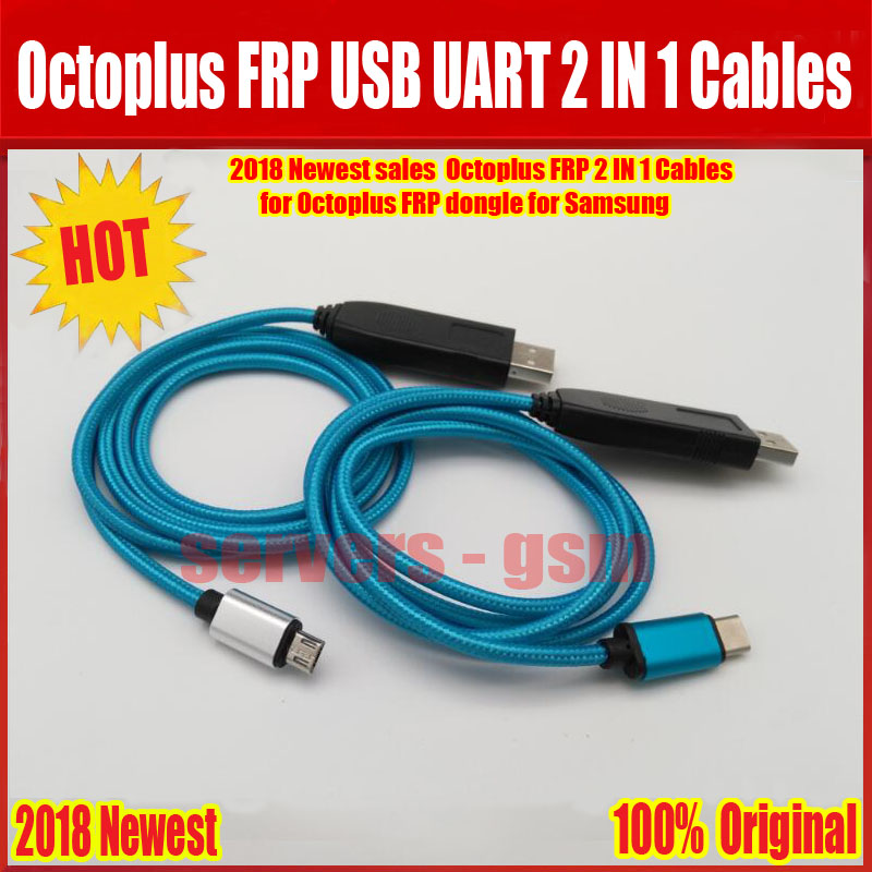 Octoplus FRP USB UART 2 in 1 Kabel (micro + type c) EFT UART kabel Voor Octoplus FRP Dongle, EFT Dongle voor samsung