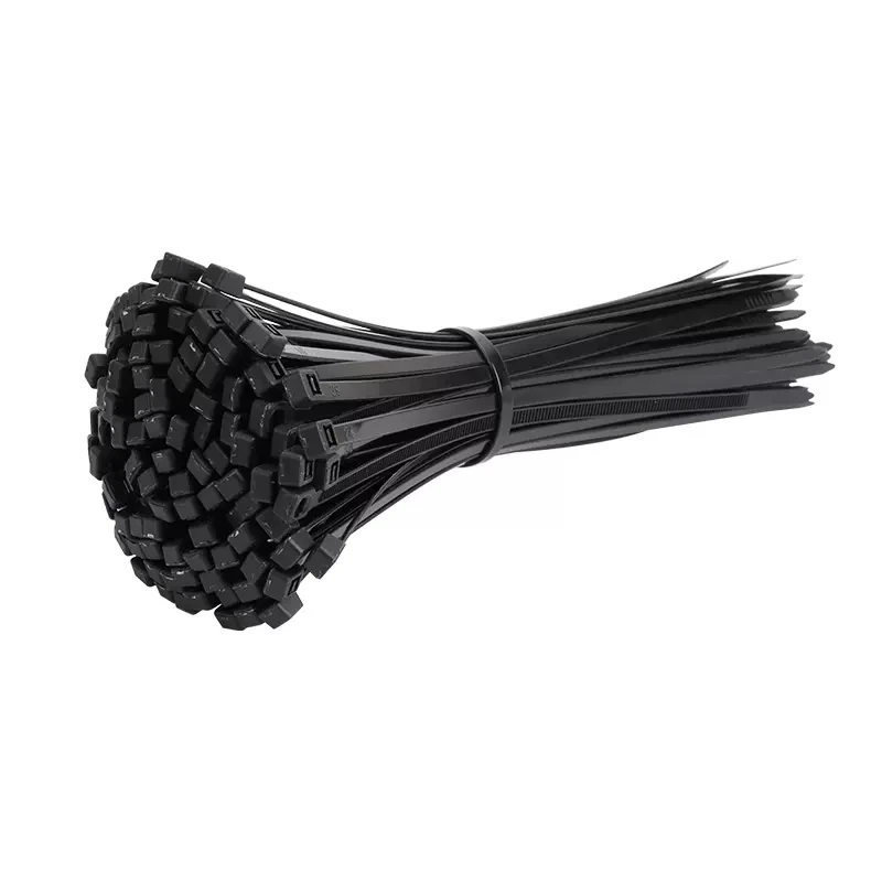 Brida de nailon autoblocante para cables, bridas de plástico Blanco/Negro, resistente a altas temperaturas, 1000 piezas