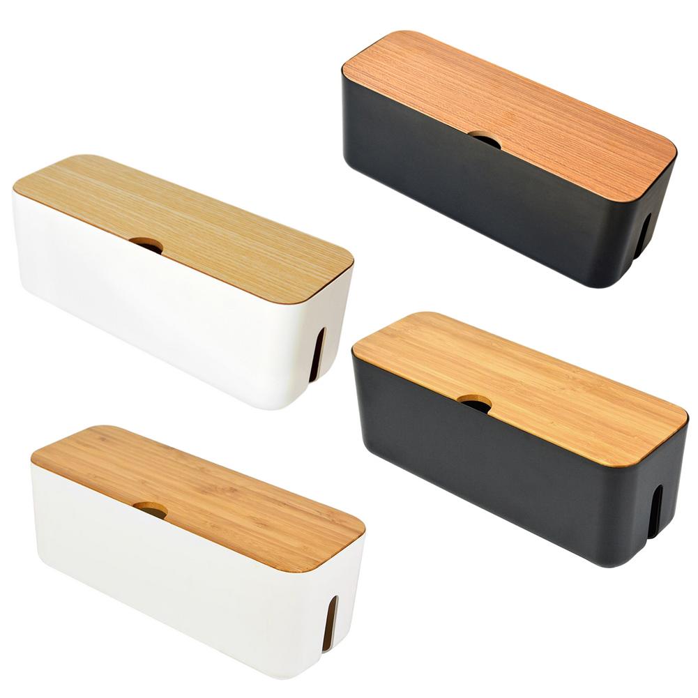 Cable Management Box Organizer Cable Storage Box Anti-Dust Charger Socket Organizer For Storage Home Cable Winder Organizer