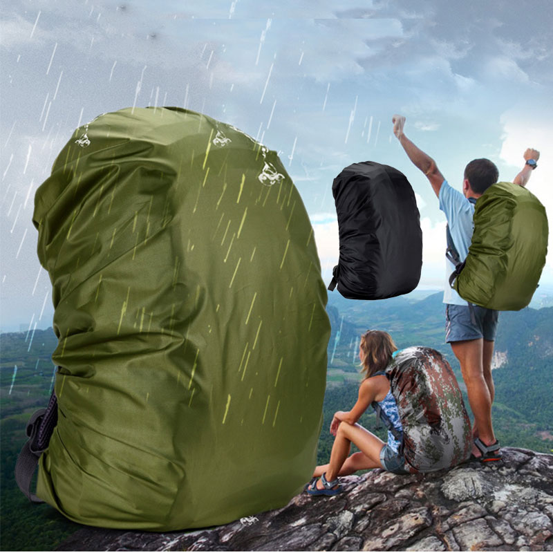 Mochila con cubierta para lluvia de 35L, 100L, 120L, bolsa impermeable para polvo, senderismo, Camping, bolsas militares grandes 90L 95L 110L, cubierta para lluvia xa41a