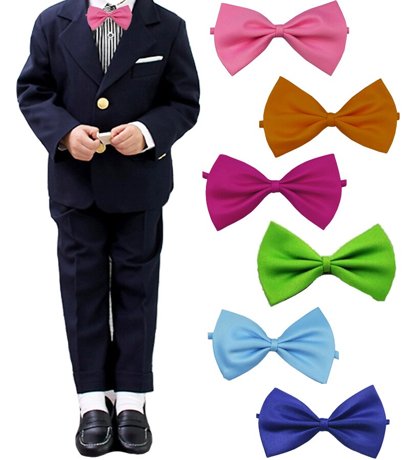 Kind huisdier effen strikken vlinderstrik bruiloft accessoires strik feest nieuwigheid strik  ad131