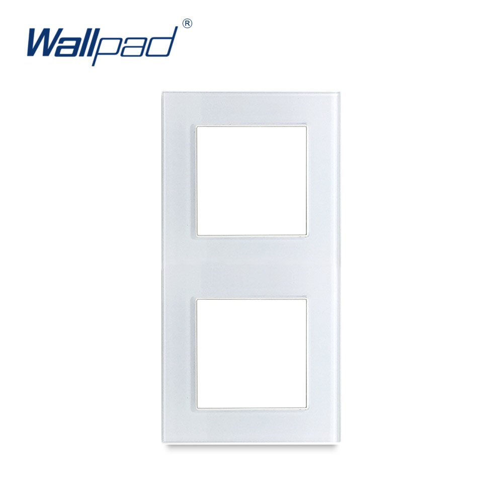Wallpad Luxury Tempered Glass Panel Frame White Hotel Panel Vertical Frame 1 2 3 4 5 Frames Panel Only