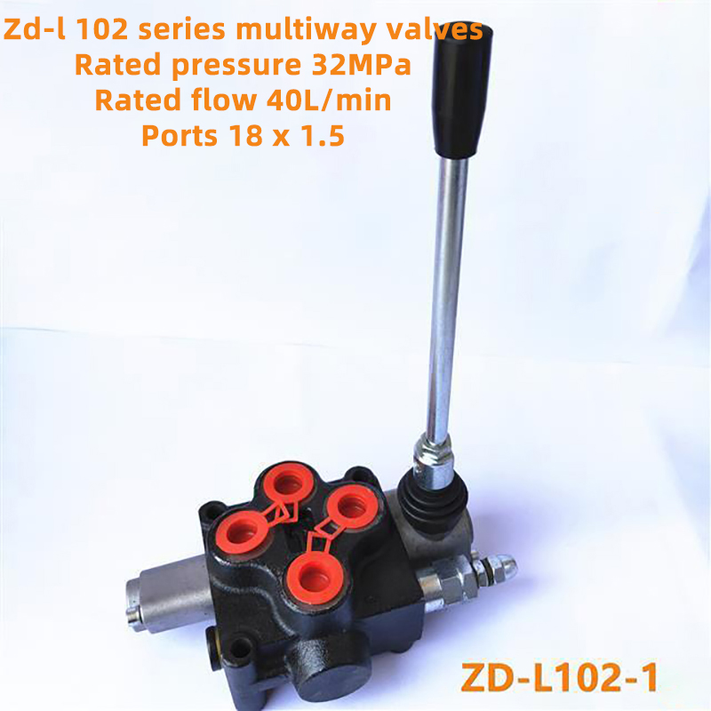 Valve hydraulique multi-voies Valve d'inversion à intervalles mécaniques Distributeur de moteur ZD-L102 Valve multi-voies Outil de commande de distributeur