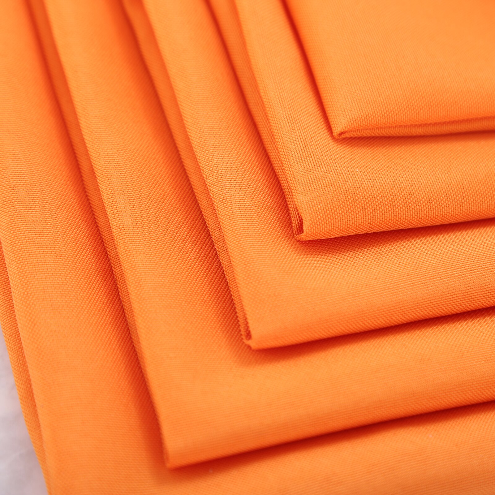 Serviettes en tissu Polyester Orange/Champagne, 6 pièces, décor de Table pour cérémonie de mariage, fournitures de fête élégantes durables