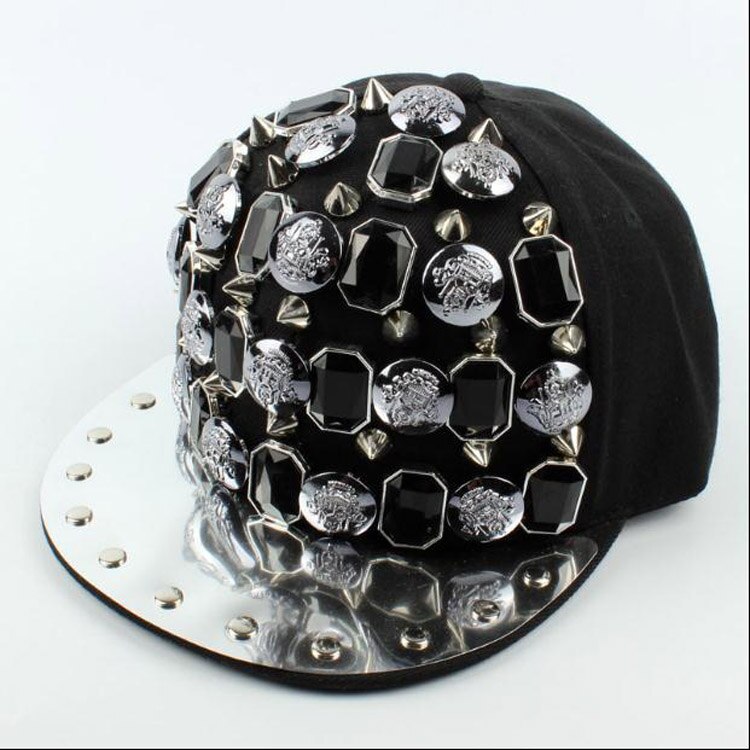 Doitbest Europa Metal Punk Kids Baseball Caps Klinknagels Kinderen Hip Hop Cap Snapback Caps Jongens Meisjes Pet Ouder-kind Hoed: 2 / for kids