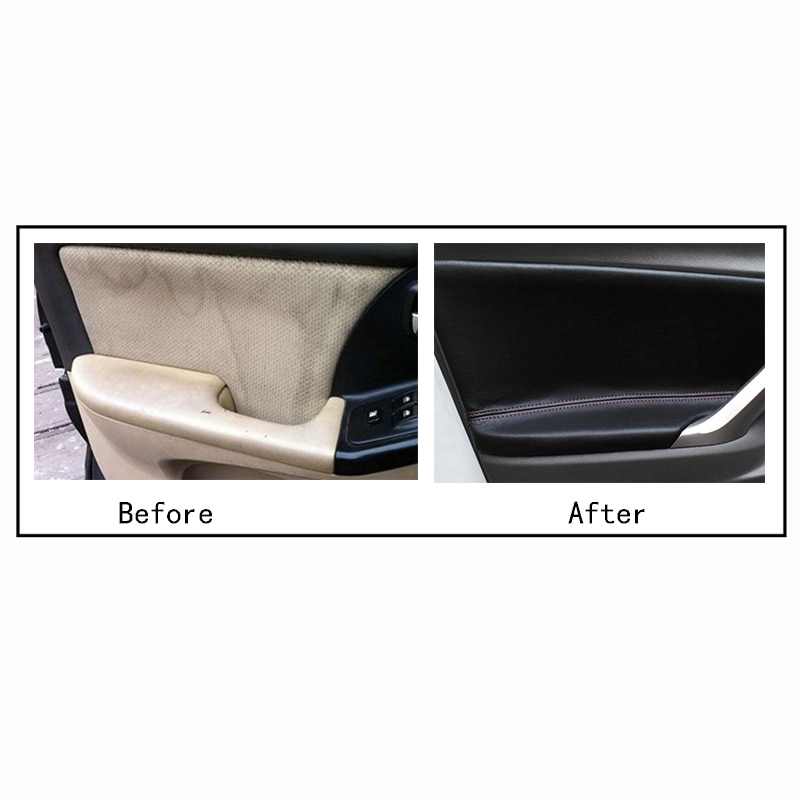 4 Stuks Microfiber Lederen Auto Armsteun Panel Cover Deur Panel Cover Armsteun Oppervlak Cover Accessoires Voor Toyota Verso