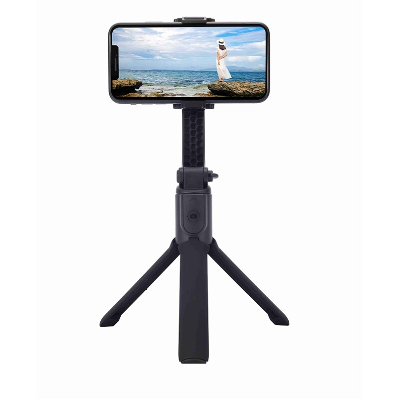 H5 Handheld Stabilizer Tripod Selfie Stick Holder Gimbal Stabilizer with Stand for iPhone/ Android Smartphone-Black: Default Title