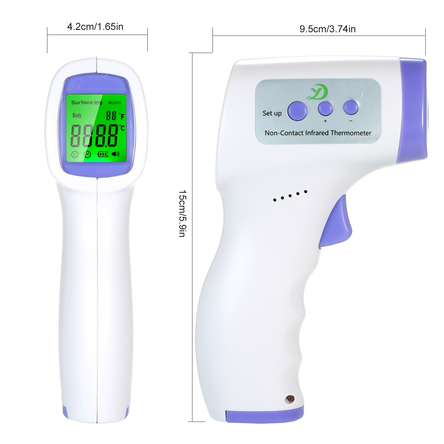 Termometro Digitale Adulto Non-contact Infrarood Thermometer Digitale Voorhoofd Temperatuurmeting Lcd Ir Thermometer & Koorts Een