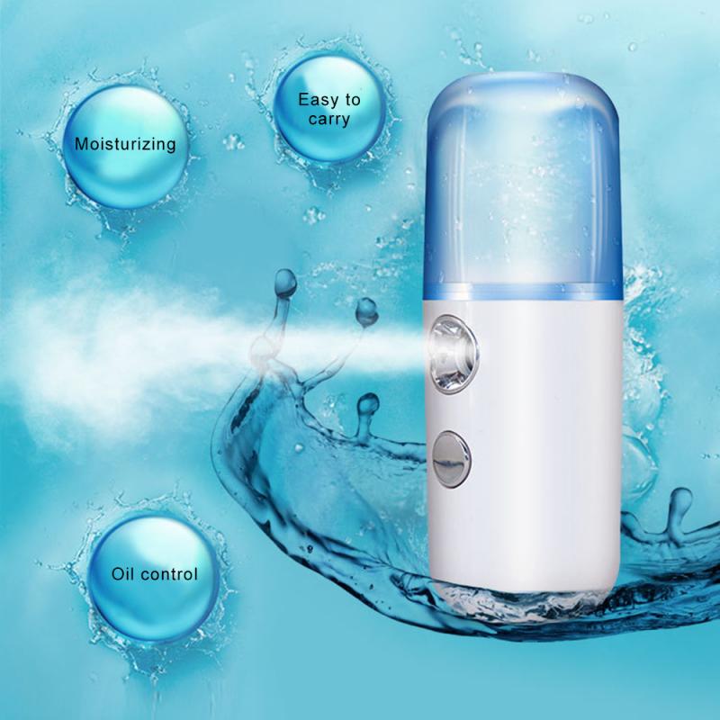 USB Nano Mist Sprayer Mini Facial Vaporizer Facial Steamer Portable Moisturizing Humidifier Aromatherapy Facial Spray Machines