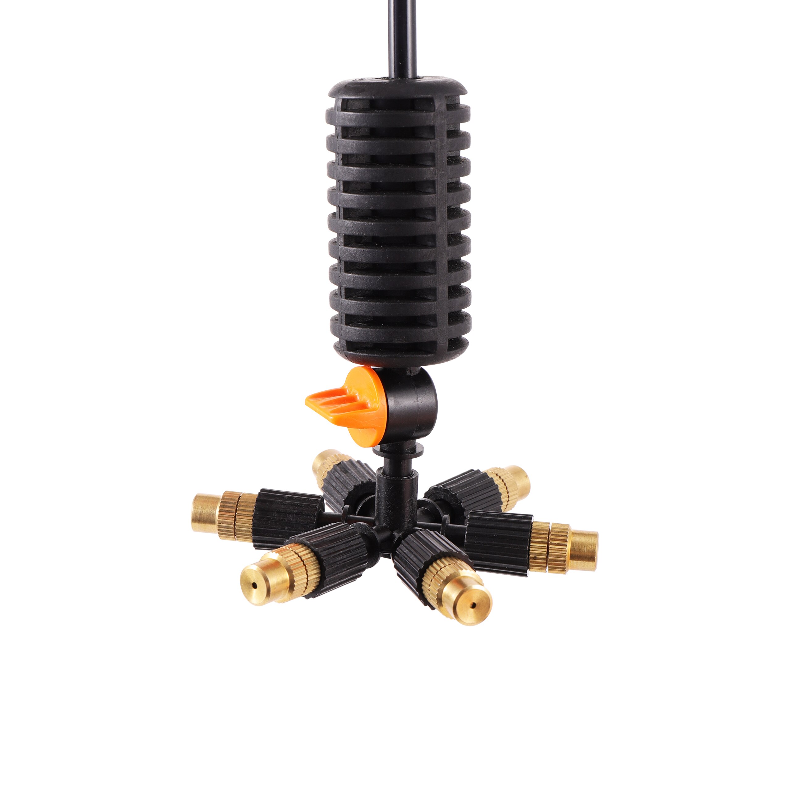 4 Type Multi-way Adjustable Brass Misting Nozzle Kit Garden Irrigation Spraying Cooling Humidification Watering Sprinkler Kit: 6-way