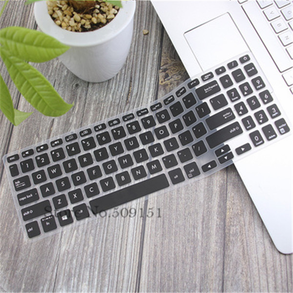 For Asus Vivobook 15 ASUS VivoBook 15 M515UA M515U M515D M515DA M515 DA 15.6 Inch Silicone Laptop Keyboard Cover Skin Protector: Black