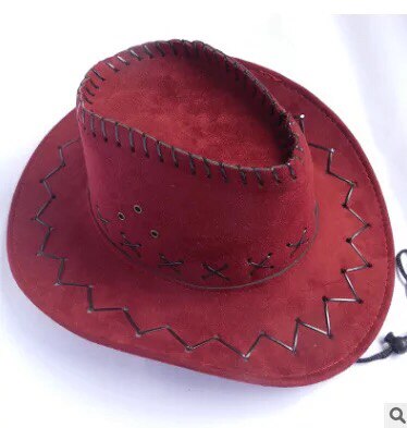 Männer Cowboy Sonnenhut Sonnenhut Kappe Retro Crimpen Sonne Kappen: Rot