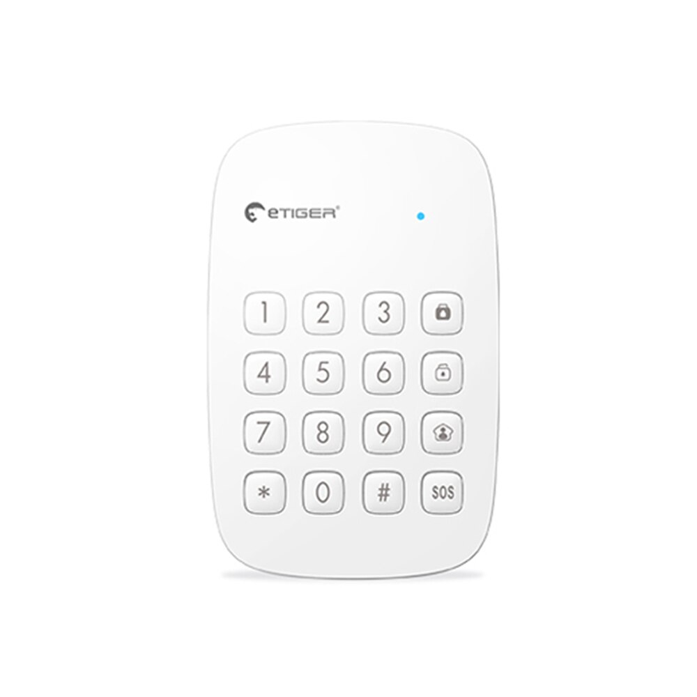 Etiger ES-K1A 433MHz Wireless Alarm System Keypad for Remotely Arm/Disarm Alarm Host Etiger ES-K1A Keyboard