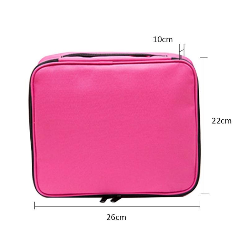 Partition Storage Large Cosmetic Case Makeup Storage Bag Makeup Handbag Travel Make Up Organizer Cases Beauty Kit