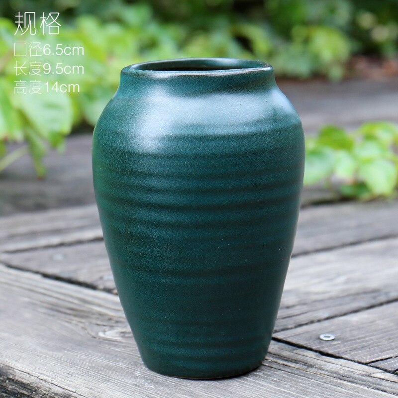 Ceramic Flower Pot Large Round Succulent Rust Old Pile Flower Pot Breathable Retro Potted High Mouth Flower Pot: Y