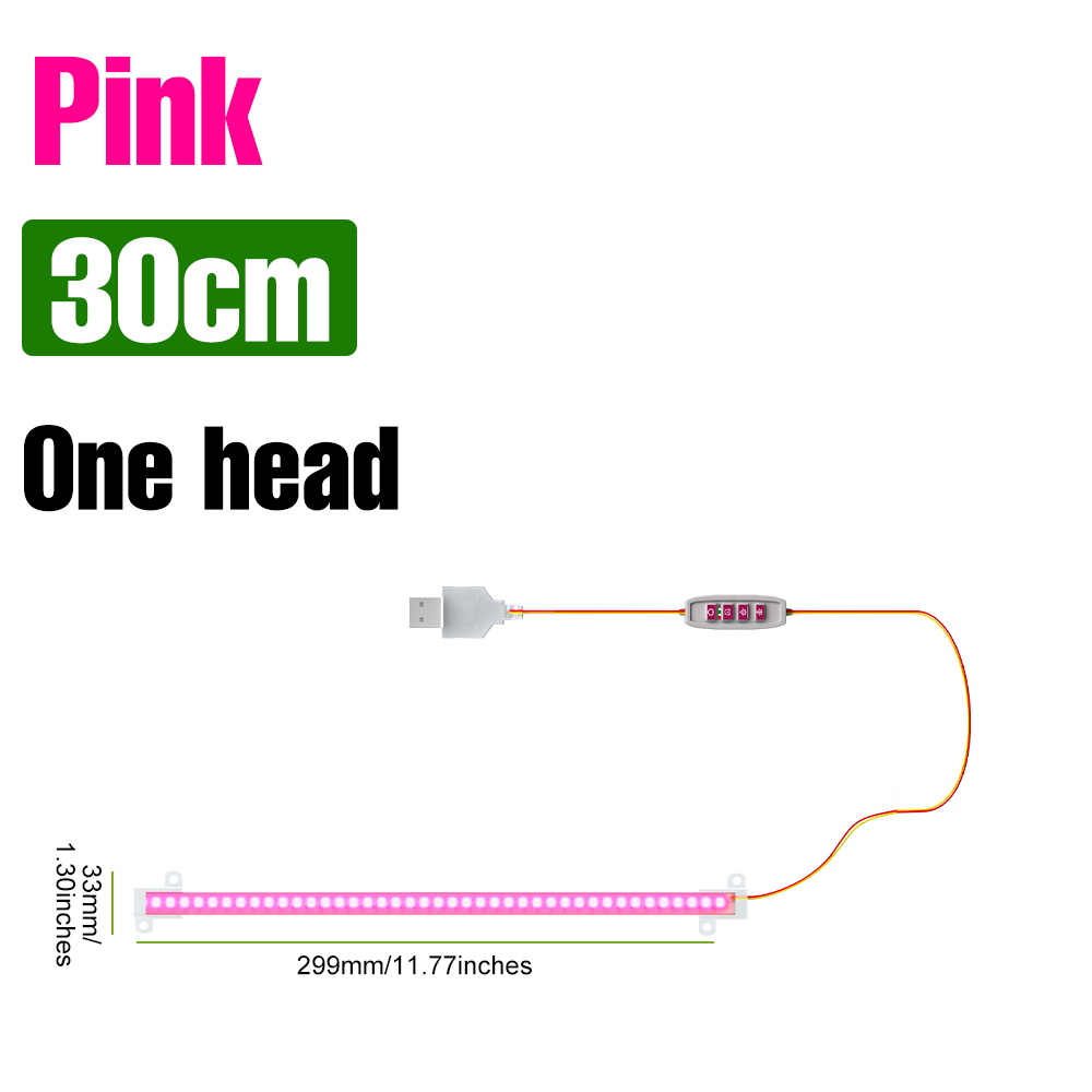 LED Zimmerpflanze Wachsen Streifen Lichter Volle Spektrum zeitliche Koordinierung 4H/8H/12H Auto an/aus Blume Sukkulenten Topf Pflanzen Anbau Lampe DC5V: Grün