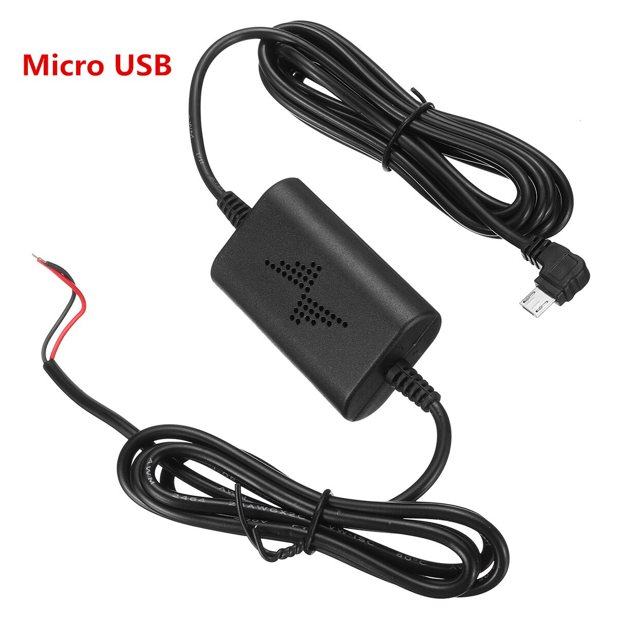 Kit de chargeur de voiture Mini / Micro Port USB câble pour enregistreur de caméra DVR boîtier d'alimentation exclusif: Micro USB