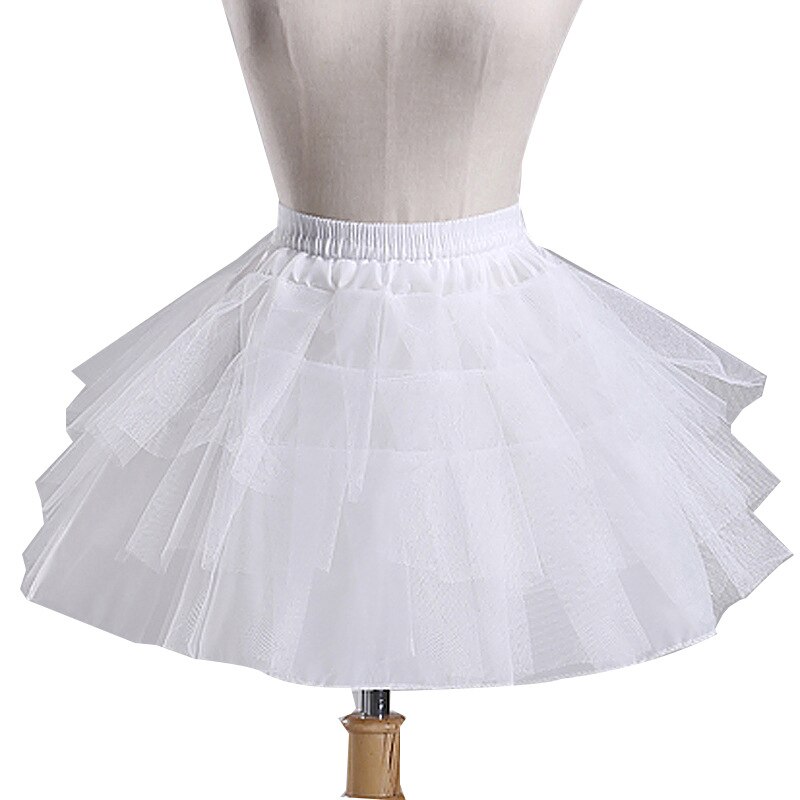 Yoliyolei girovita regolabile Flower Girls Underskirt Cosplay Party abito corto Lolita gonna Tutu di balletto sottoveste formato libero