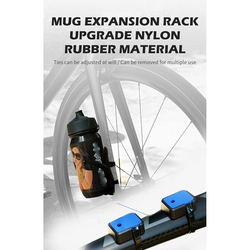 Verstelbare Fiets Fles Houder Adapter Voor Brompton Punch-Gratis Fiets Waterfles Expansie Rack Adapter