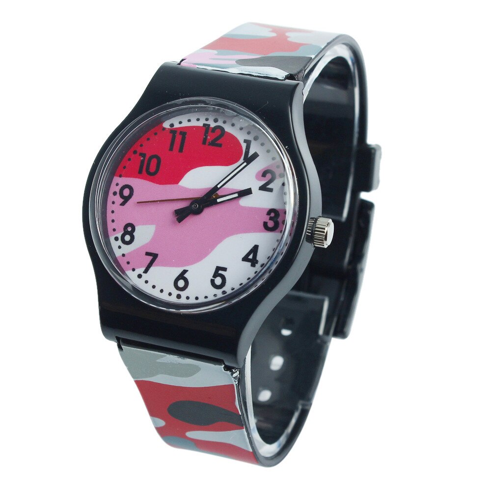 Camouflage Children Watch Quartz Wristwatch For Girls Boy & Mnycxen #D: Multicolor