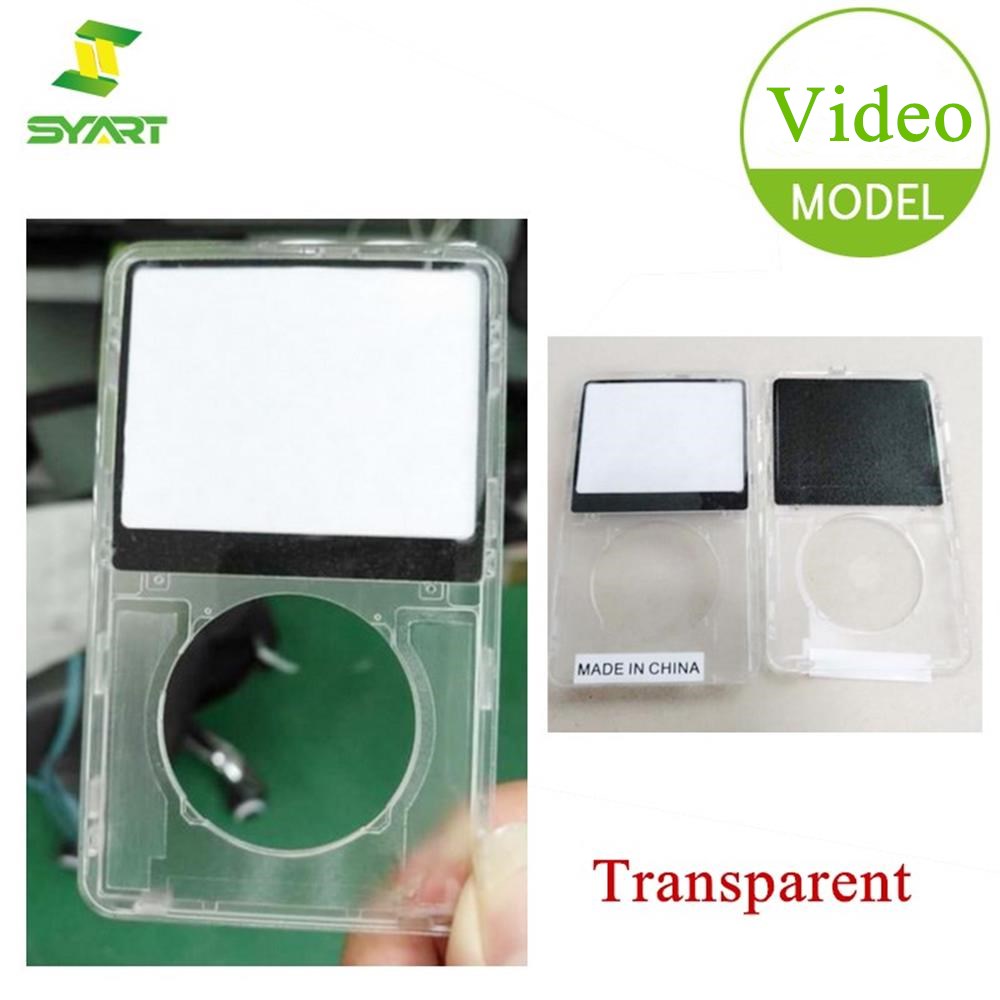 SYART para iPod Video transparente plástico transparente funda carcasa frontal