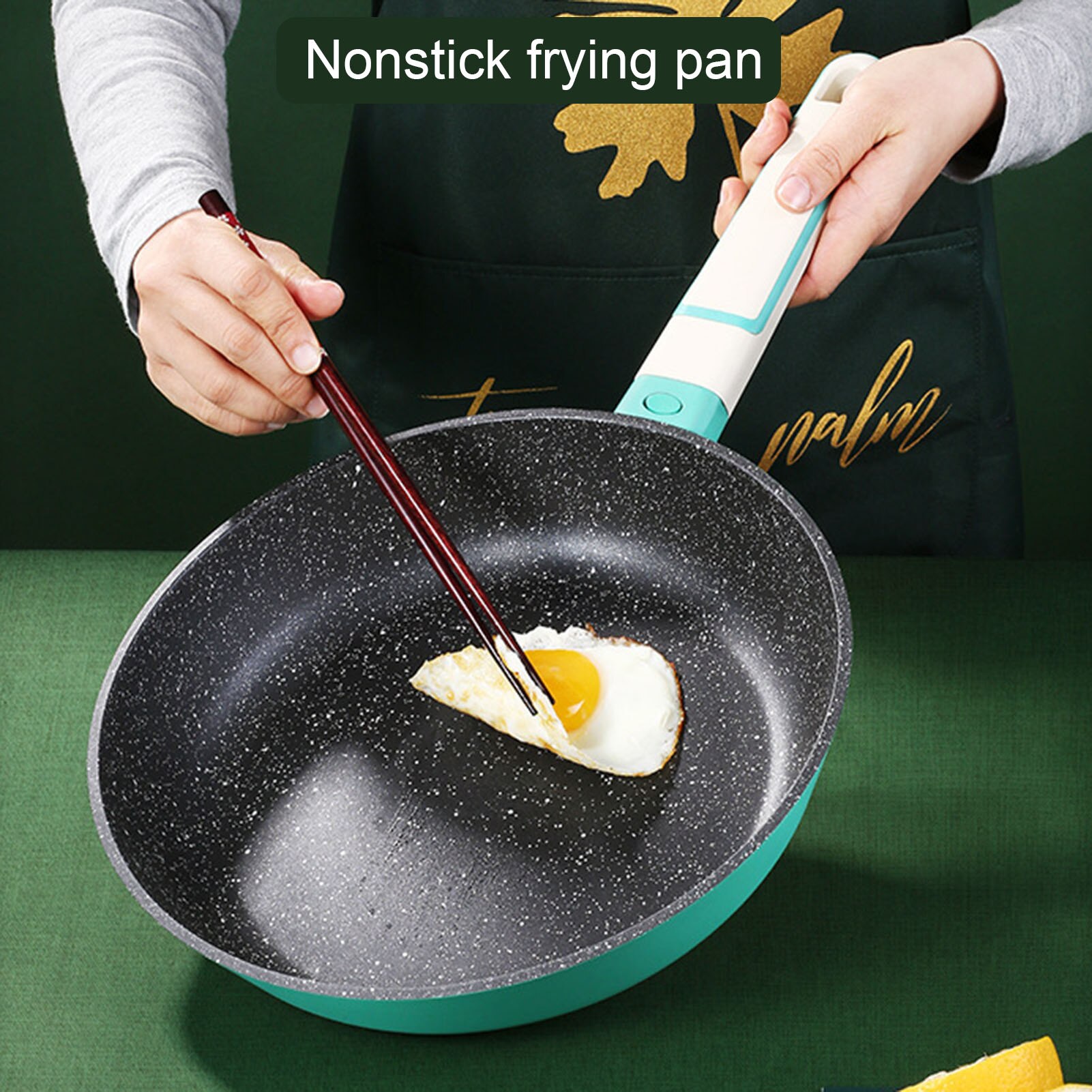 Koekenpan Met Deksel Anti-aanbak Veilig Bak Pan Roerbak Koekenpan Hollow Praktische Handvat Uitstekende Hittebestendigheid