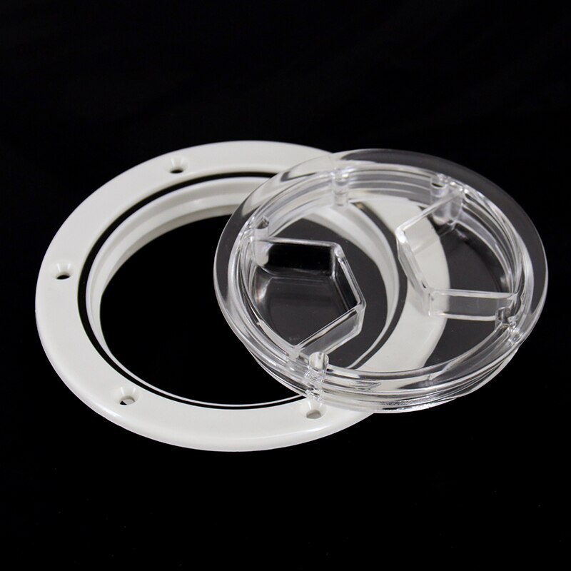 4 inch 6 inch white Screw Out Inspection Clear Deck Plate Marine bost yacht Detachable Cover RV Plastic clear