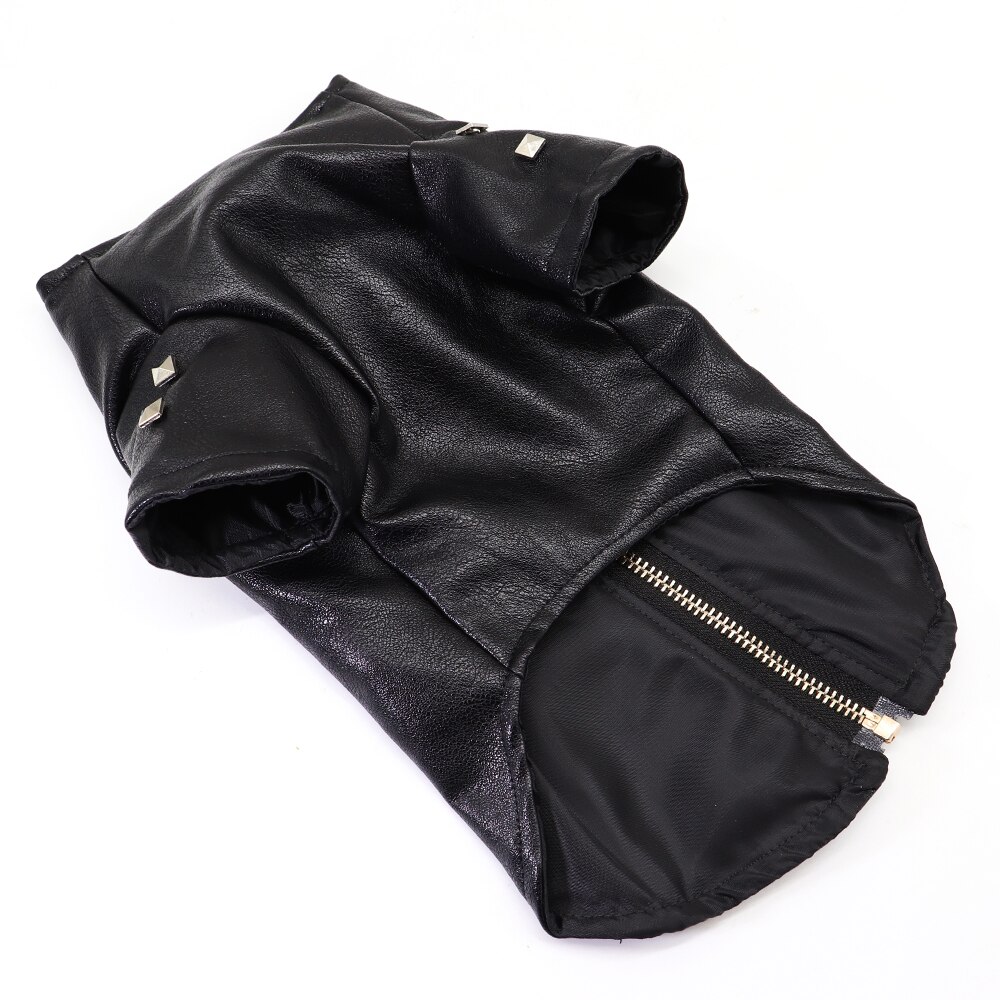 Ropa de para perros, cuero excelente abrigo para perro mascota de invierno cálido, conjunto de ropa para perros pequeños, medianos, Carlino, Chihuahua