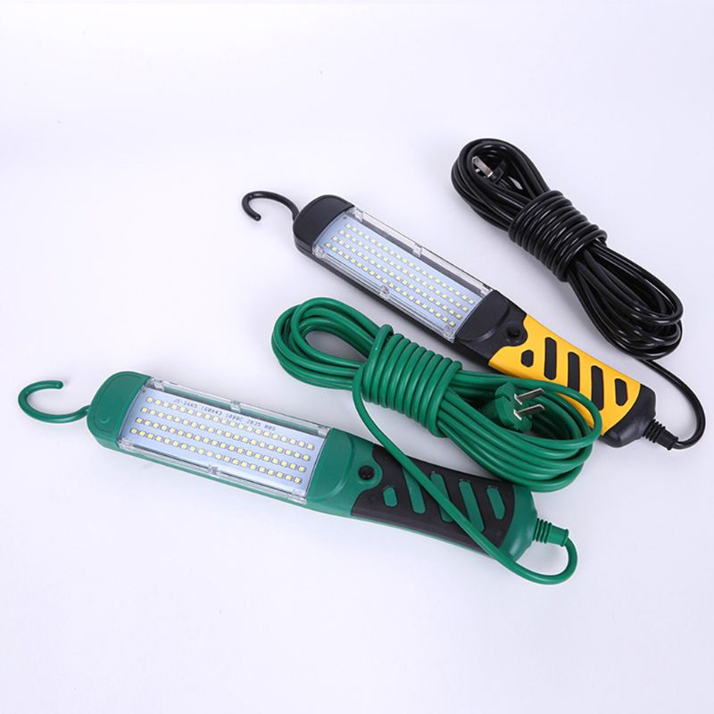 Portable Portable LED Emergency Safety Work Light Handheld 80 LED Beads Flashlight Car Inspection Repair Torch 220V With Hook