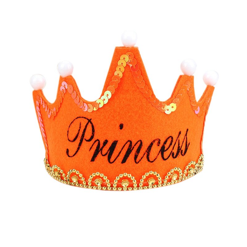 Kid Birthday Party Beautiful Hat Crown Hat King Princess Party Cake Decoration Photo Props For Children Party Hat