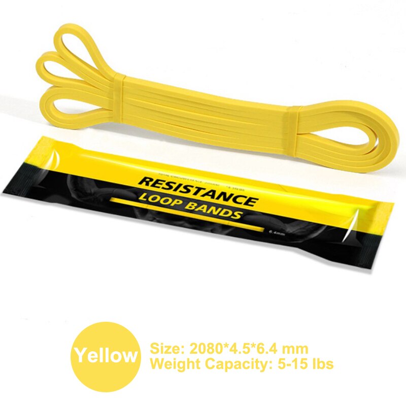 Bandas elásticas de estiramiento para ejercicio, 208cm, asistencia para entrenamiento físico, Pilates, entrenamiento en casa: 1pcs Yellow band