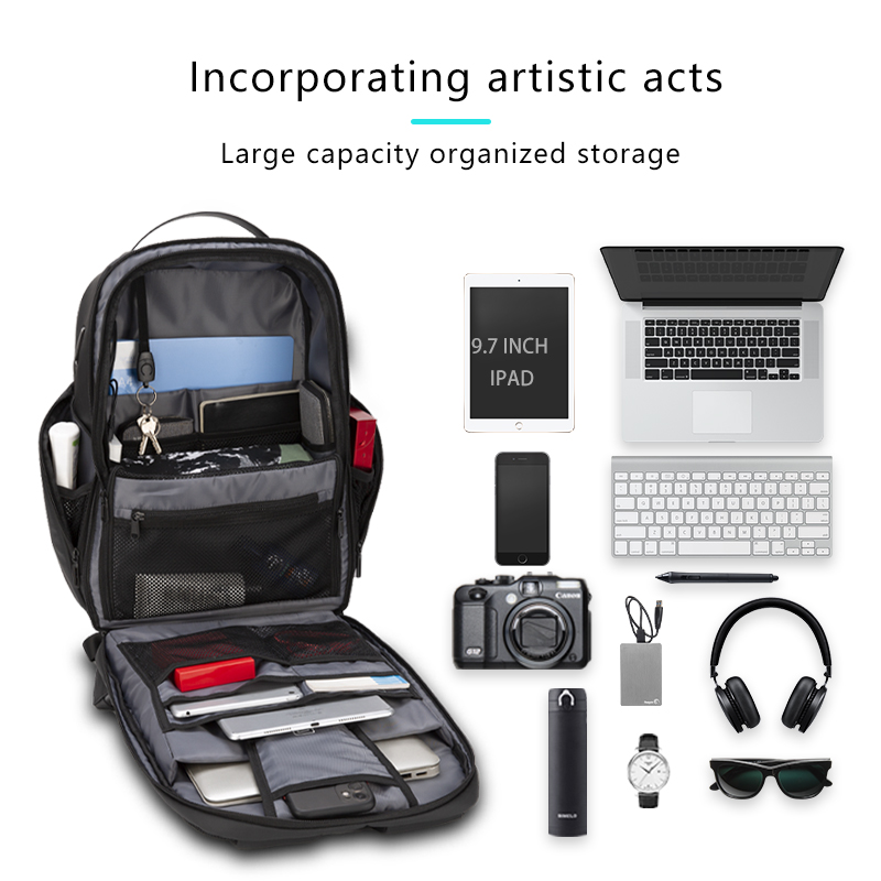 Fenruien Neue Männer Wasserdichte Rucksäcke für 15,6 Zoll Laptop Geschäft Täglichen Arbeit Tasche Hochschule Schule Rucksack für Männliche