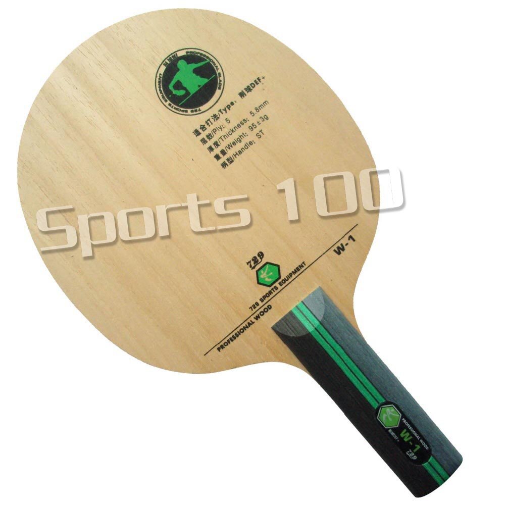 729 W-1 W1 W 1 Chop Def + Straight Handvat Tafeltennis Pingpong Blade