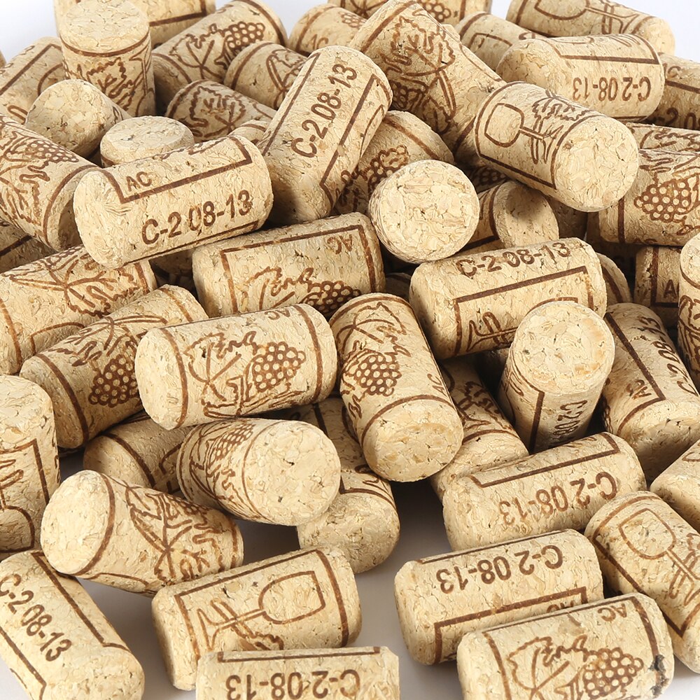 100pcs Wine Cork Reusable Functional Portable Sealing Wine Cork Wine Bottle Cover for Bottles Wine