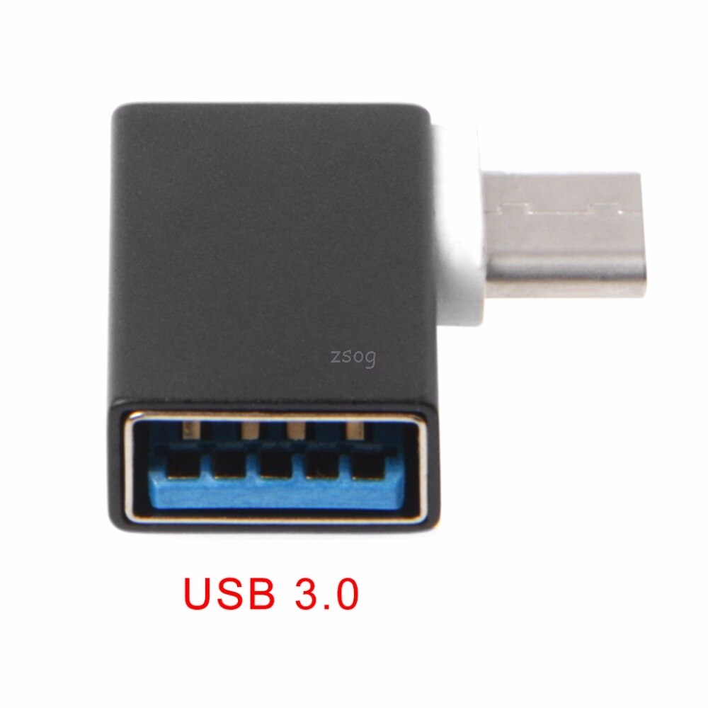 Draagbare Aluminium 90 Graden USB3.1 Type C Naar Usb 3.0 Vrouwelijke Data Otg Converter Voor Telefoon Harde Schijf Au13 19 Droship