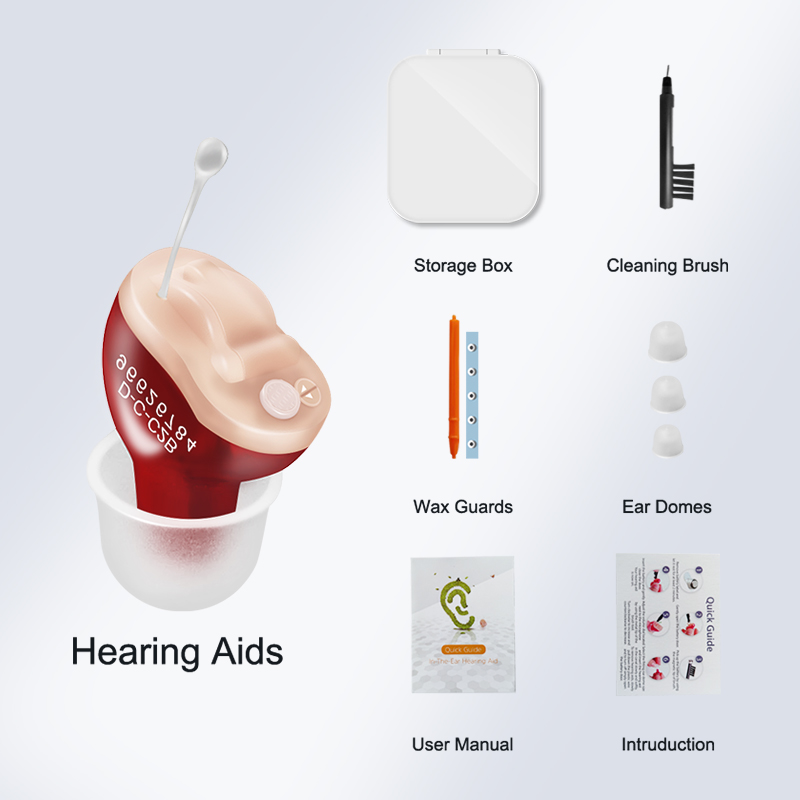 Hearing Aids for Deafness/Elderly Mini Invisible Hearing Aid Sound Amplifier Adjustable Micro Wireless CIC Ear Aids Audifonos